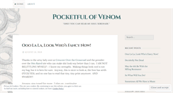 Desktop Screenshot of pocketfulofvenom.com